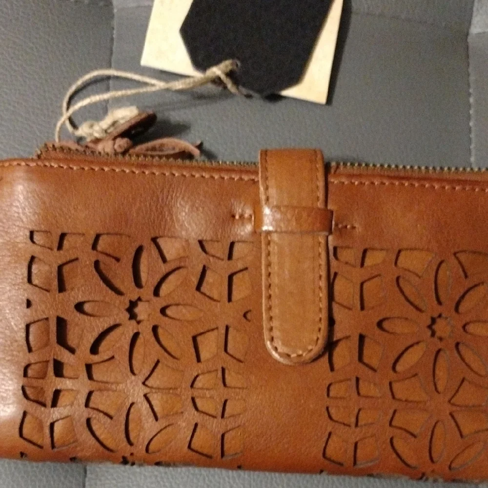 Brown Leather Women's Wallet - Picture 5 of 5